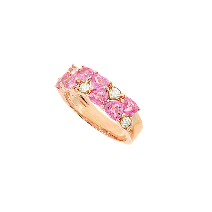 Pink sapphire rose gold online